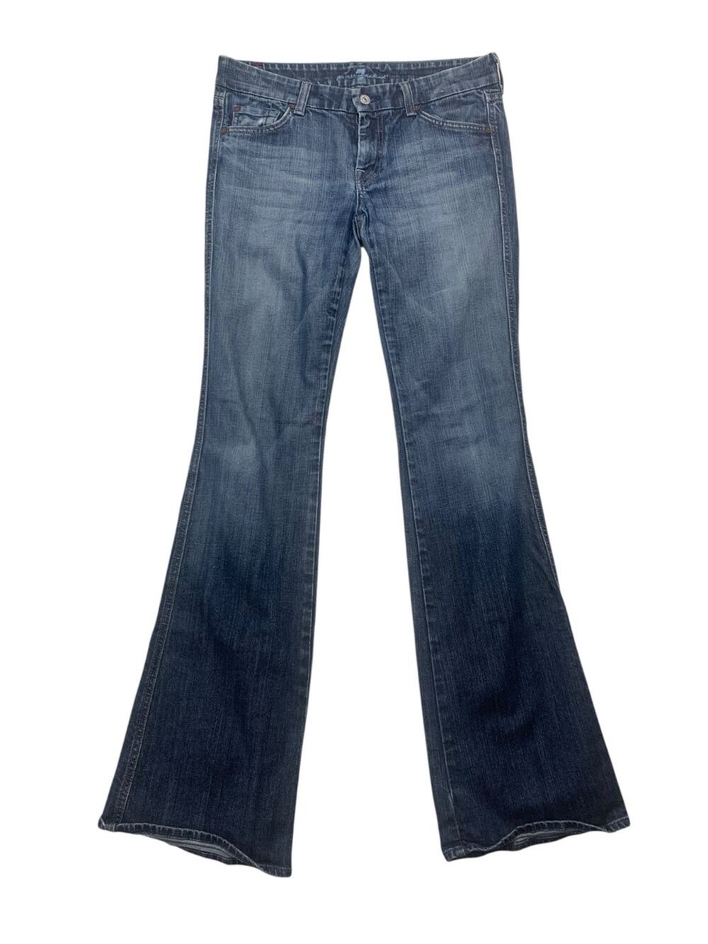 7 for all man kind size 29 A Pocket Women’s Flared Denim Jeans Blue